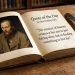 Quote of the Day by Great Writer Fyodor Dostoyevsky