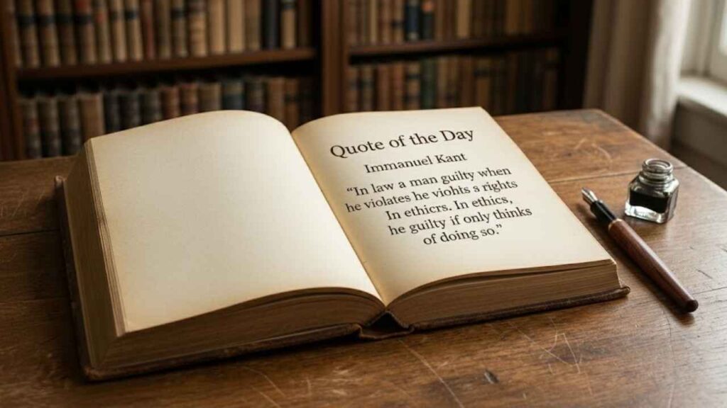 Quote of the Day by Immanuel Kant