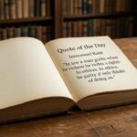 Quote of the Day by Immanuel Kant